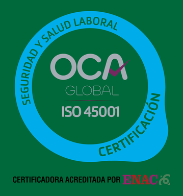 OCA Global — Certificación ISO 45001 de seguridad y salud laboral, acreditada por ENAC